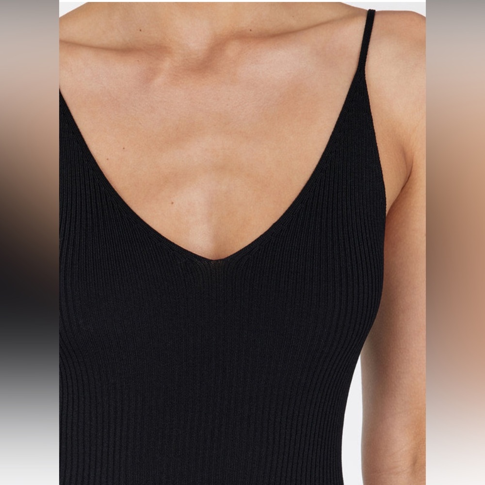 DISSH Tori Black Knit Midi Dress EUC - Picture 5 of 9